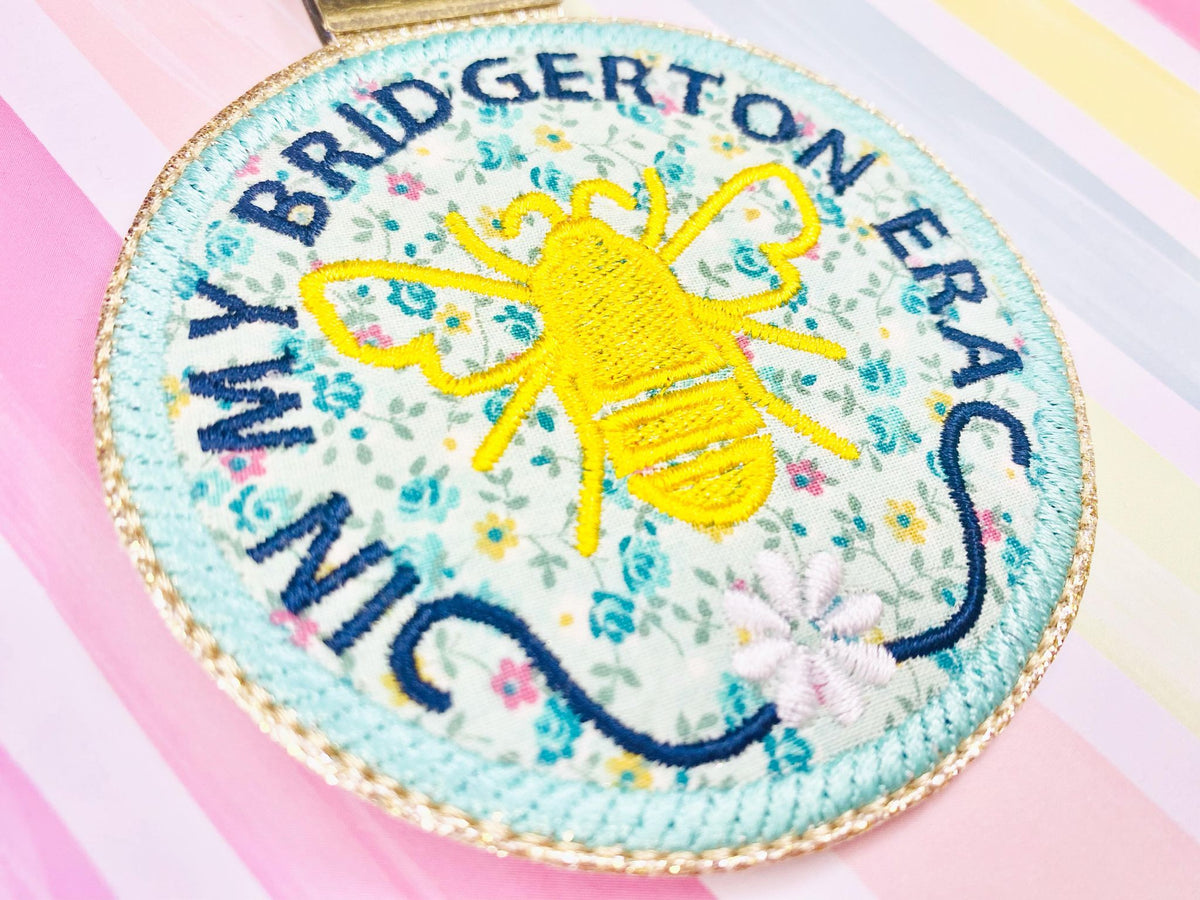 Bridgerton ERA Applique Key Fob 1 inch hardware Read Description