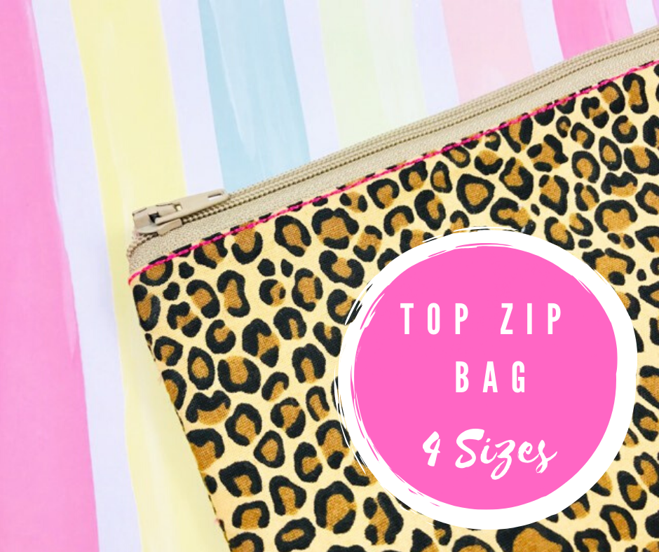 Lined Top Zip Bag TUTORIAL LINK IN DESCRIPTION Crashing Waves Designs