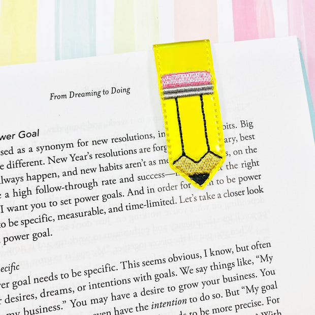Pencil Magnetic Fold Over Bookmark