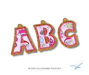 Be Cool Complete Applique Letter Set- Eyelet READ DESCRIPTION