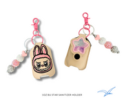 Sketchy Bu Star Applique 1oz Sanitizer Holder