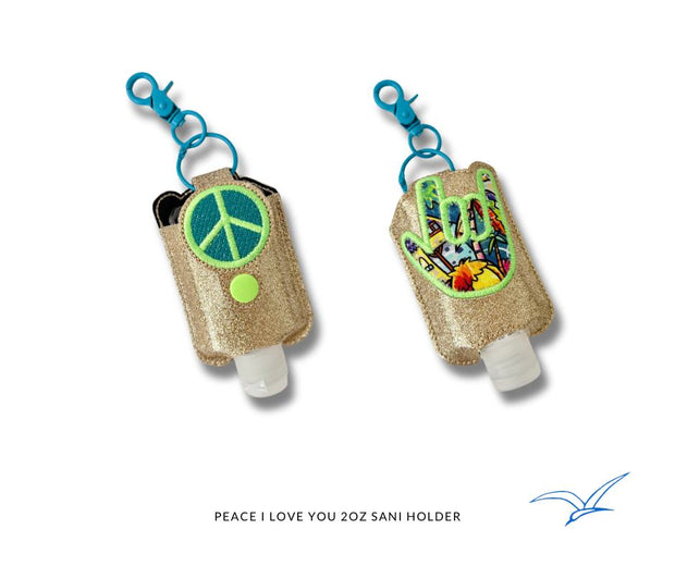I Love You Peace 2oz Sanitizer Holder