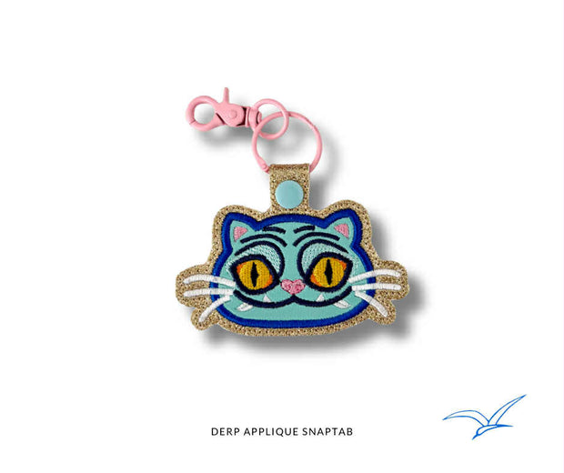 Derp Applique Snap Tab