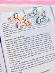 Balloon Dog Magnetic Fold Over Bookmark