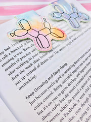 Balloon Dog Magnetic Fold Over Bookmark