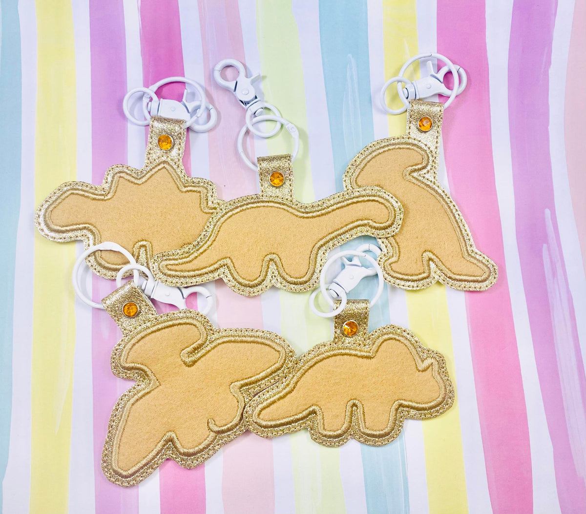 Dino Applique Snap Tab Set – Crashing Waves Designs