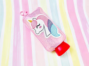 Sketchy Unicorn Applique Lotion Holder- Read Description