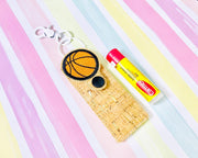 Basketball USB Holder/Lip Balm Snap Tab