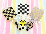 Checkered 2oz Sanitizer Holder Set