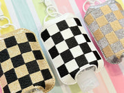 Checkered 2oz Sanitizer Holder Set