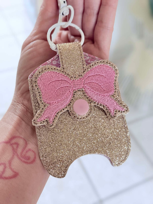 Bow 8 2oz Applique Sanitizer Holder