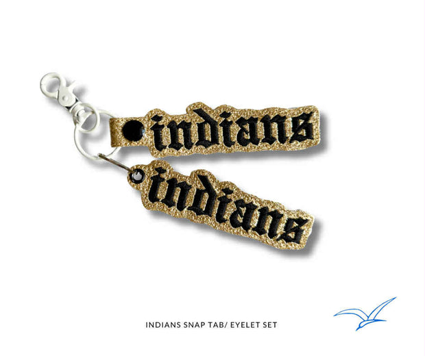 Indians Goth Snap Tab and Eyelet Set- Read Description