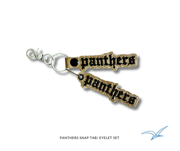 Panthers Goth Snap Tab and Eyelet Set- Read Description