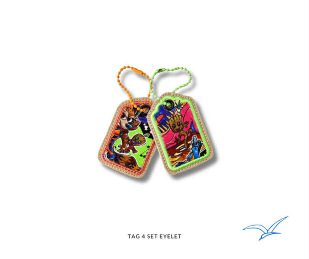 Tag 4 Applique Eyelet Set