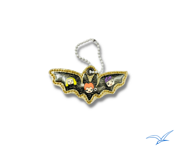 Sketchy Bat Glitter Applique- Read Description