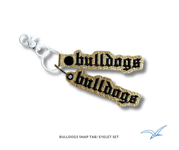 Bulldogs Goth Snap Tab and Eyelet Set- Read Description