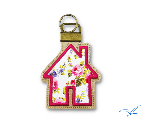 House Applique Key Fob 1 inch hardware- Read Description