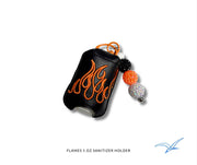 in the hoop flames sanitizer holder