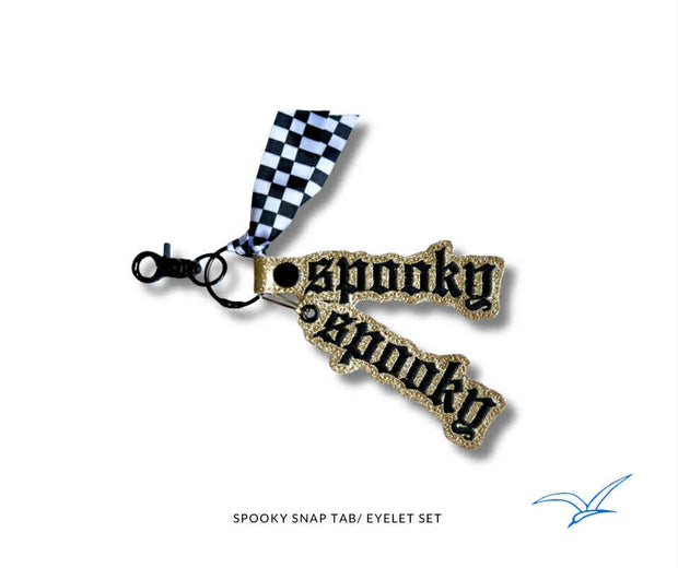 Spooky Goth Snap Tab and Eyelet Set- Read Description