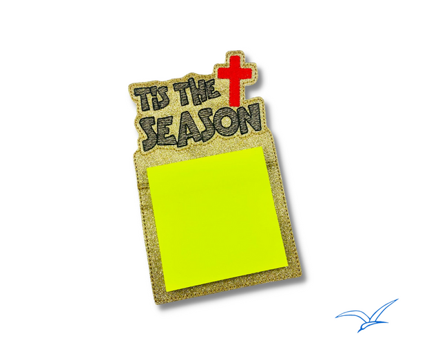 Sketchy Tis the Season Cross Post It Holder- 5x7 or larger hoops