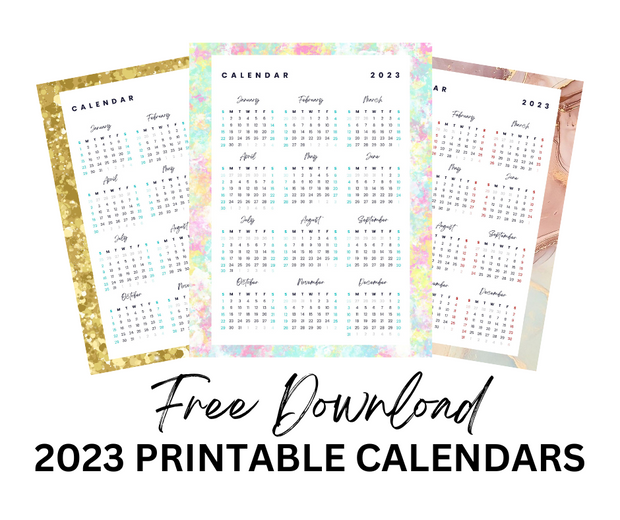 2023 Calendar PDF Printable