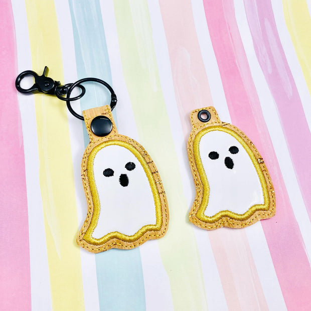 Ghost snap tab keychain set