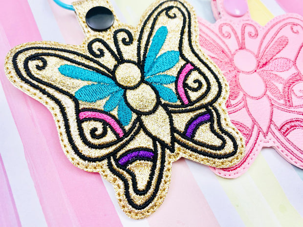 Colorful Butterfly Snap Tab