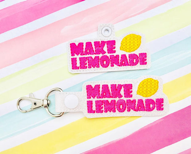 Make Lemonade Snap Tab Set (Lemon is Applique)