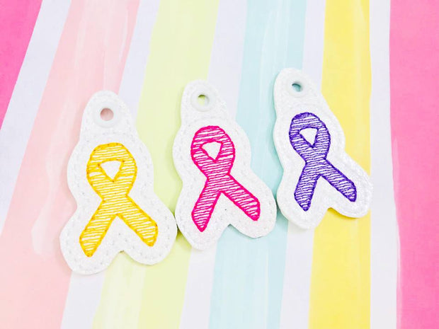 Awareness Ribbon Zipper Pulls