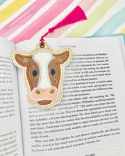 Cow Applique Bookmark Ornament