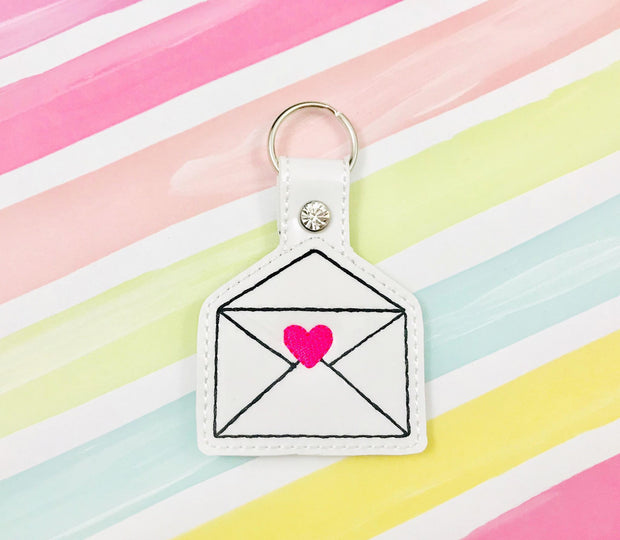 Heart Envelope Snap Tab