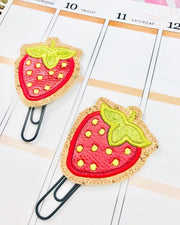 Strawberry Applique Paper Clip Design
