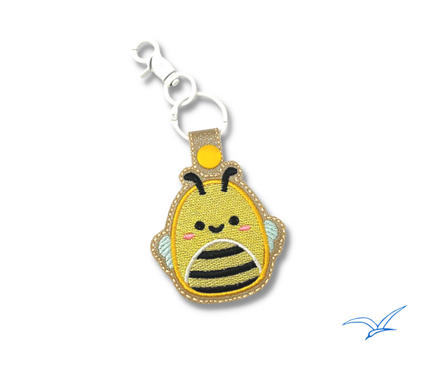 Sketchy Bee Squish Snap Tab