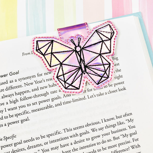 Geo Butterfly Magnetic Fold Over Bookmark