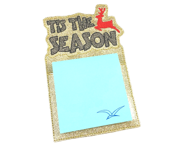 Sketchy Tis the Season Post It Holder- 5x7 or larger hoops