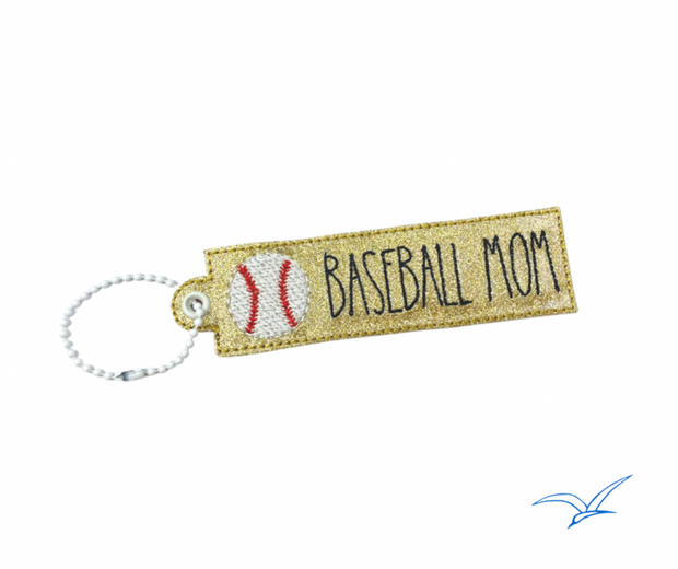 Baseball Mom Zipper Pull
