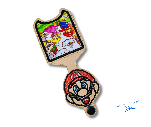 Sketchy Mario 2 oz Applique Sanitizer Holder