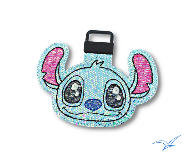Sketchy Space Critter Key Fob 1 inch hardware- Read Description